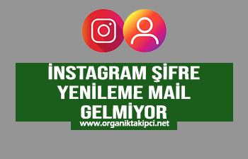 Instagram Şifre Yenileme Mail Gelmiyor!