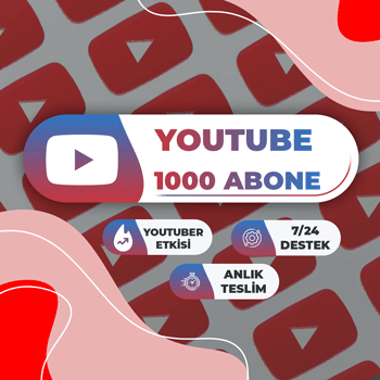 YouTube 1000 Abone